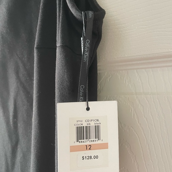 NWT. Calvin Klein Cap Sleeve Embellished Sheath Dress. - Picture 4 of 5